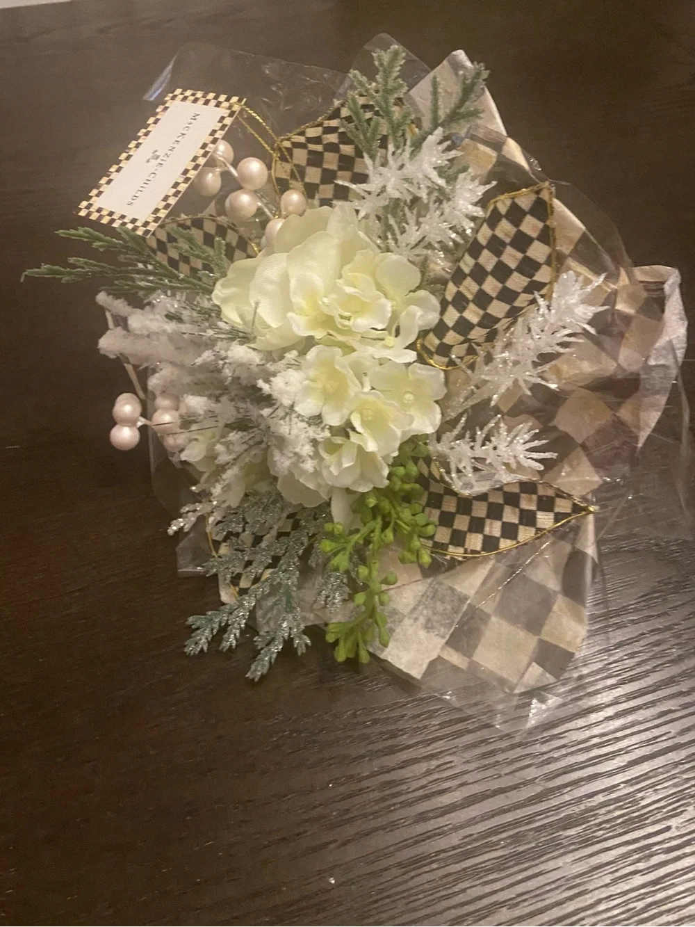 MacKenzie-Childs Winter Mix Faux Floral Bouquet